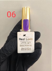 ESMALTE EM GEL COLEÇÃO "A6" 10ML REAL LOVE