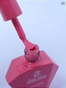 ESMALTE EM GEL COLEÇÃO DIAMANTE Nº31 BELLA ROSA 20ML