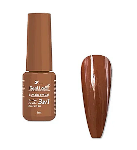 ESMALTE EM GEL Nº043 3 EM 1 BASE/ESMALTE/TOP COAT REAL LOVE 5ML