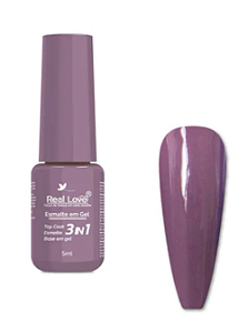 ESMALTE EM GEL Nº029 3 EM 1 BASE/ESMALTE/TOP COAT REAL LOVE 5ML