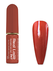 ESMALTE EM GEL Nº046 3 EM 1 BASE/ESMALTE/TOP COAT REAL LOVE 5ML