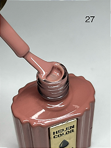 ESMALTE EM GEL DIAMOND MARROM Nº027 HELEN COLOR 15ML
