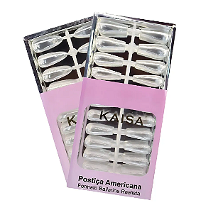 UNHA POSTIÇA AMERICANA BAILARINA REALISTA 240PCS KAISA