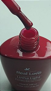 ESMALTE EM GEL TONS VERMELHO Nº02 REAL LOVE 10ML