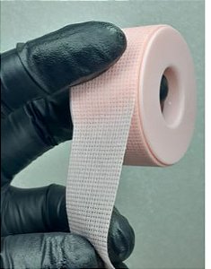 FITA TRANSPORE ROSA DE TECIDO LARGA ADESIVO SILICONADO