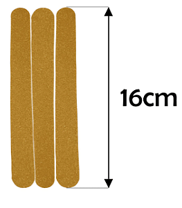 LIXA DE UNHA 16CM - PARDA COM 25 UNIDADES PLIN