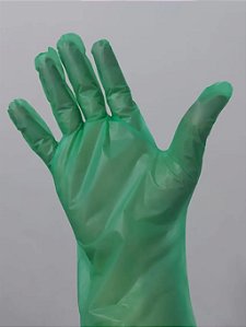LUVA DE VINIFLEX VERDE PAR - M PLIN