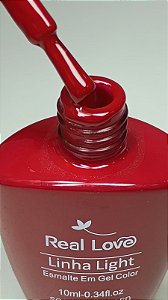ESMALTE EM GEL TONS VERMELHO Nº05 REAL LOVE 10ML