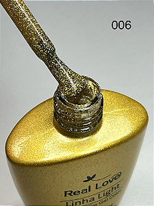ESMALTE EM GEL TOM HOLOGRÁFICO Nº06 REAL LOVE 10ML