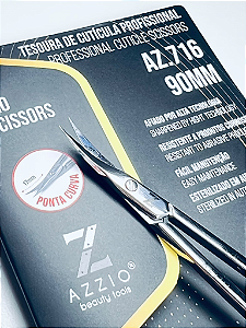 TESOURA PROFISSIONAL PARA CUTÍCULA AZZIO - AZ.716 90MM