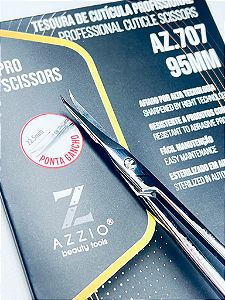 TESOURA PROFISSIONAL PARA CUTÍCULA AZZIO - AZ.707 95MM