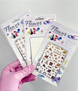 ADESIVO DE UNHA FLOWER 3D