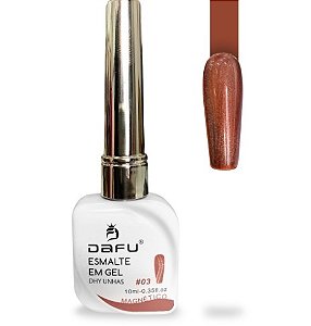 ESMALTE EM GEL DAFU MAGNETICO TONS MARRON N°03 DAFU 10ML