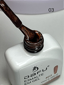 ESMALTE EM GEL DAFU MAGNETICO TONS MARRON N°03 DAFU 10ML