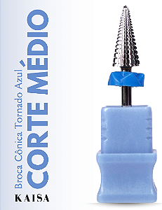 BROCA CONICA TUNGSTENIO TORNADO AZUL