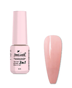 ESMALTE EM GEL 3 EM 1 -BASE/ESMALTE/TOP COAT Nº04 - REAL LOVE 5ML