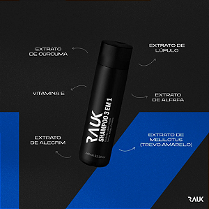 SHAMPOO 3 EM 1 RAUK CRESCIMENTO 240ML MENELA