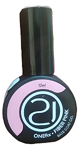 NAILS 21 ONEFIX CAPA BASE - FIBER PINK - 12ml