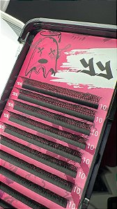 CILIOS YY CURVATURA "D" ESPESSURA 0.07 10MM BAD PINK