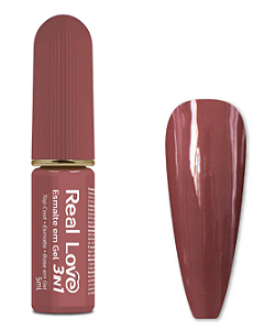 ESMALTE EM GEL Nº 039 3 EM 1 BASE/ESMALTE/TOP COAT REAL LOVE 5ML