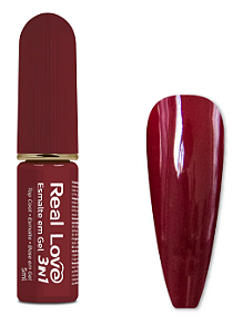 ESMALTE EM GEL Nº 052 3 EM 1 BASE/ESMALTE/TOP COAT REAL LOVE 5ML