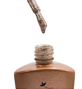 ESMALTE EM GEL TOM DOURADO Nº005 REAL LOVE 10ML