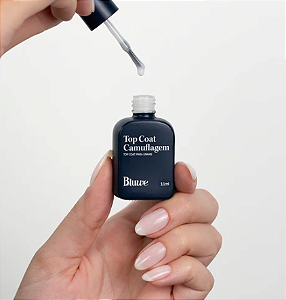 TOP COAT CAMUFLAGEM SILK WHITE 11ML BLUWE