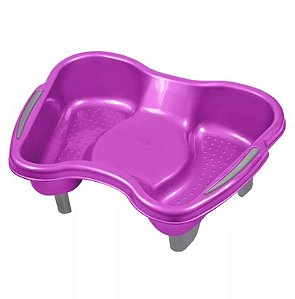 BACIA COM PEDESTAL PARA PEDICURE ROSA SANTA CLARA