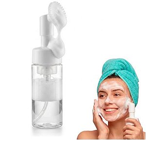 FRASCO PUMP ESPUMADOR ESCOVA SILICONE LIMPEZA FACIAL