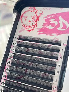 CILIOS 3D TAMANHO C-0.07 MIX 6 AO 13 BAD PINK
