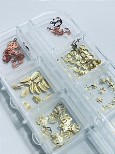 KIT JÓIAS DECORAÇÃO DE UNHAS - FUNDO DO MAR/ ESTRELA