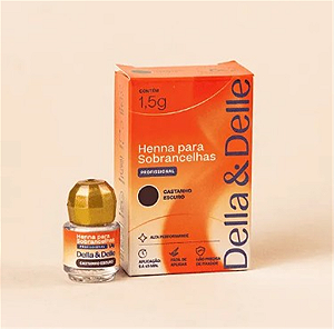 HENNA CASTANHO ESCURO DELLA & DELLE 1,5G