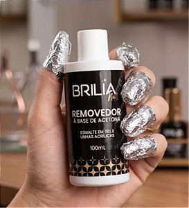 REMOVEDOR UNHAS ACRILICAS/ESMALTE GEL BRILIA 100 ML