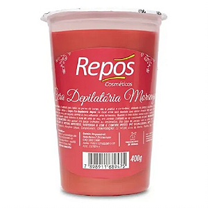 CERA REPOS DEPILATORIA EM POTE MORANGO 400G