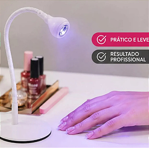 LUMINARIA SECA GEL BRANCA COM BASE BRANCA - KAISA