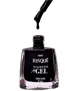 ESMALTE TRADICIONAL RISQUE PRETO CAVIAR 9,5ML