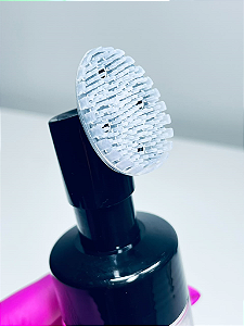 PLIN FRASCO PARA SKIN CARE - ESPUMADOR PRETO COM ESCOVA PARA LIMPEZA FACIAL
