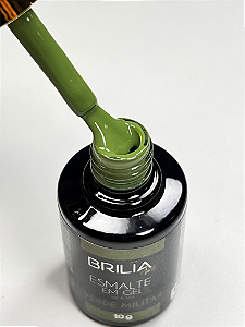 ESMALTE GEL VERDE MILITAR BRILIA NAILS