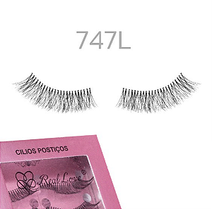 CILIOS POSTIÇOS EFEITO NATURAL 747L 10 PARES REAL LOVE