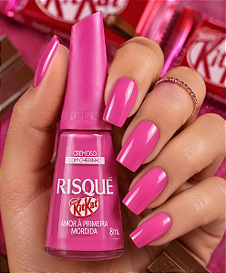 ESMALTE RISQUE KITKAT AMOR A PRIMEIRA MORDIDA 8ML