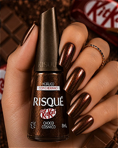 ESMALTE RISQUE KITKAT CHOCO COSMICO 8ML