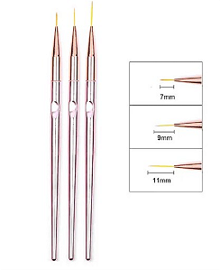 KIT 3 PINCEL FINISIMO KAISA ROSE