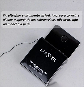 FIO DE MAPEAMENTO SOBRANCELHAS FIO PRETO MASTER 10M
