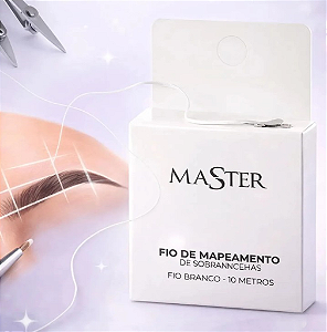 FIO DE MAPEAMENTO SOBRANCELHAS FIO BRANCO MASTER 10M