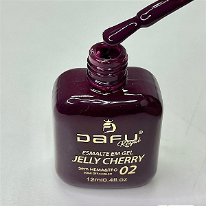ESMALTES EM GEL DAFU COLEÇÃO JELLY CHERRY N°02