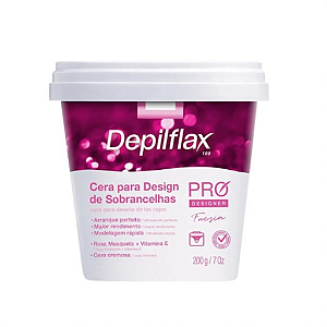 CERA P/ DESIGN DE SOBRANCELHAS DEPILFLAX ROSA