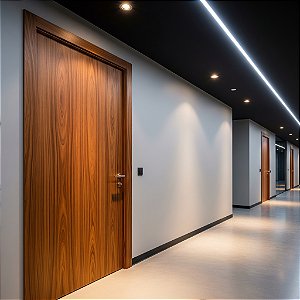 Porta Piso Teto com Revestimento em Fórmica
