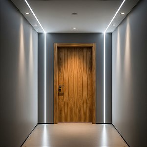 Porta Piso Teto com Revestimento em Fórmica