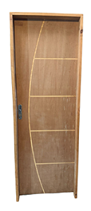 Kit Porta Frisada Decorativa 210x82 MONTADA Batente pinus 11cm