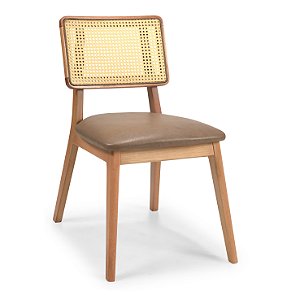 Cadeira Telinha Lua (Amêndoa/Assento Couríssimo 551)